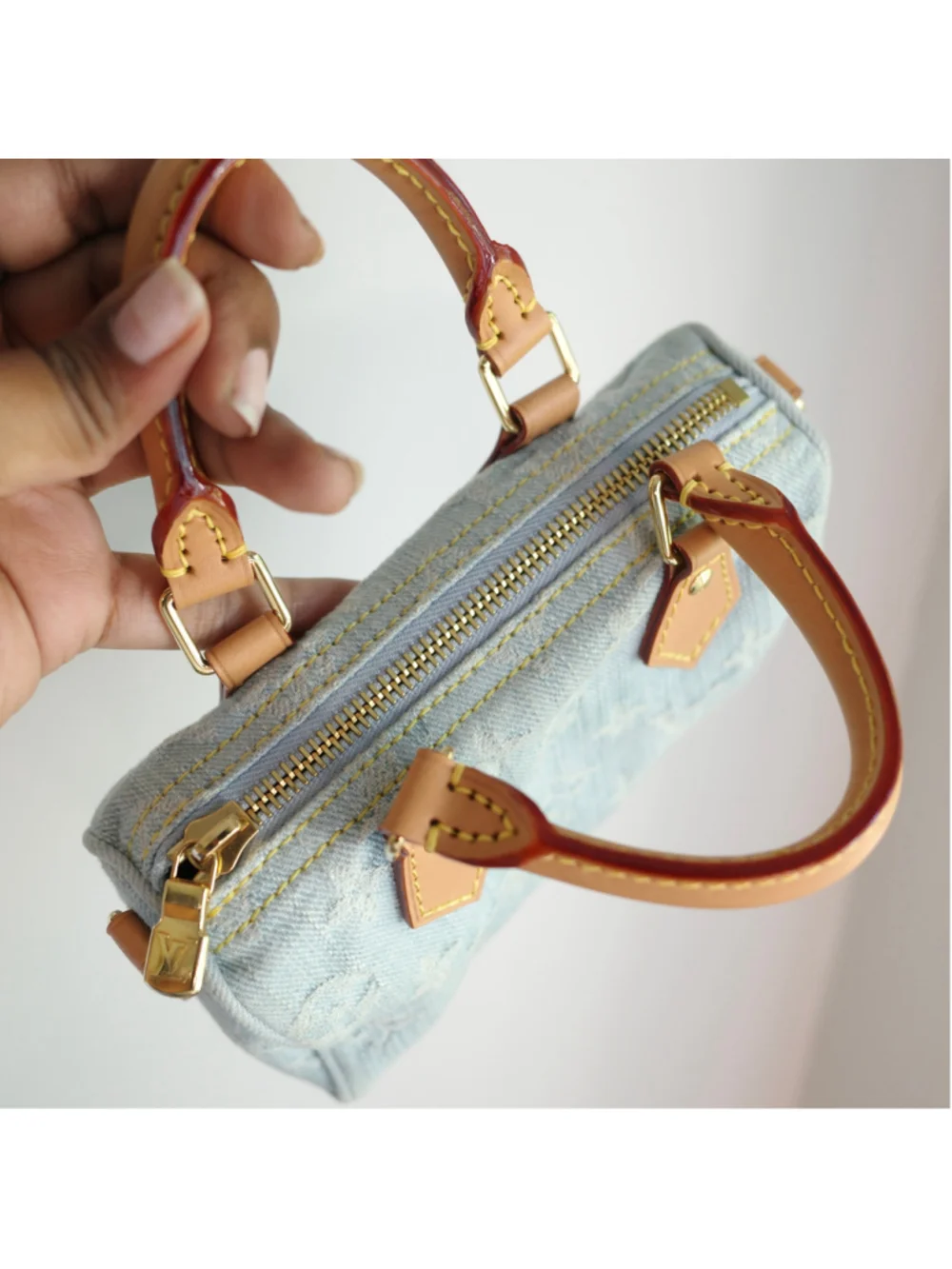Louis Vuitton Sky Denim Nano Speedy